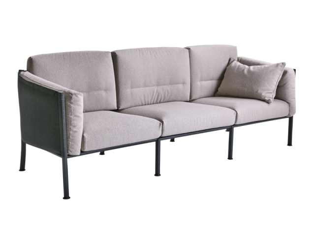 Brafab Delux Lounge Set 4-teilig, Schwarz Teddy beige