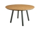 Brafab Bam Bo Gartentisch 120cm, Aluminium Nordic green, Tischplatte Bambus