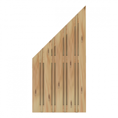 Sichtschutzzaun Catania Lrche-Douglasie 90x180-90cm links
