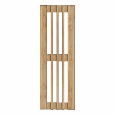 Sichtschutzzaun Catania Lrche-Douglasie mit Ziergitter 60x180cm