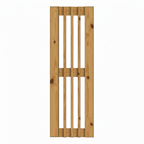 Sichtschutzzaun Catania L&auml;rche-Douglasie mit Ziergitter 60x180cm