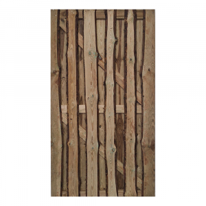 Tor Rustic 90x180 cm Kiefer druckimprägniert grün unbesäumten sägerauhen Bohlen