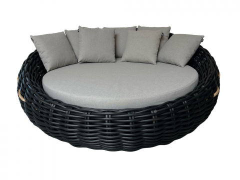 Apple Bee Cocoon Daybed Black Wash inkl. Kissen 220x220x69cm