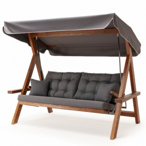 Pemode Hollywoodschaukel Lyon 2400 Anthrazit - Kiefernholz