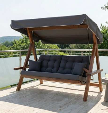 Pemode Hollywoodschaukel Lyon 2400 Anthrazit