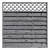 Dichtzaun Mailand 180x180cm Kiefer kdi Grau