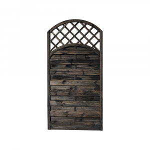 Dichtzaun Mailand Rundbogen 90x180-160cm Kiefer kdi Grau