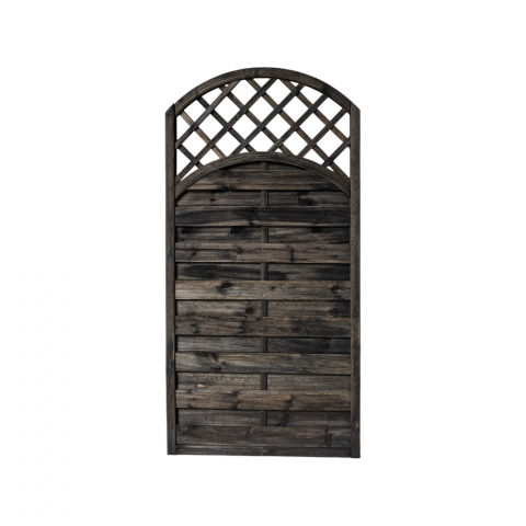 Dichtzaun Mailand Rundbogen 90x180-160cm Kiefer kdi Grau