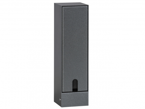 LCD Steckdosensäule 2-fach mit Klappe 022