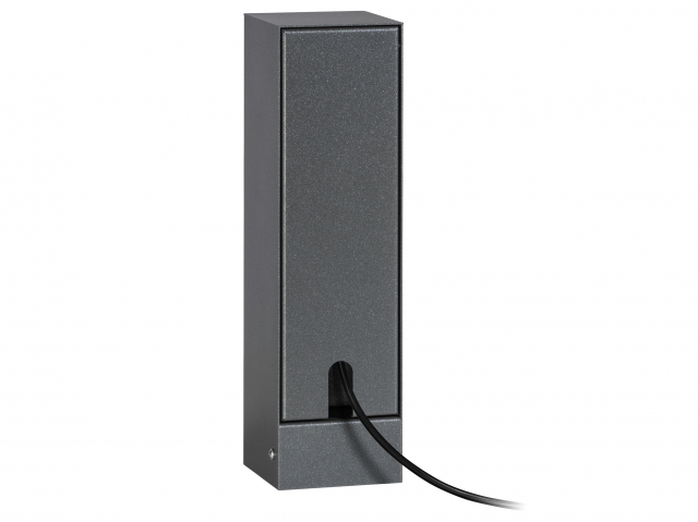 LCD Steckdosensäule 2-fach mit Klappe 022