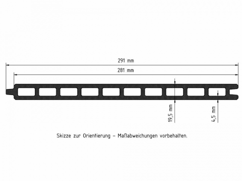 Elephant Steckzaun Fusion MAX WPC anthrazit, Leiste anthrazit 180x174cm