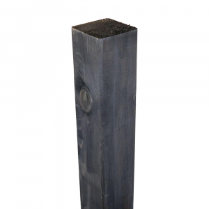 Kreuzholzpfosten Fichte basaltgrau 9x9x100cm