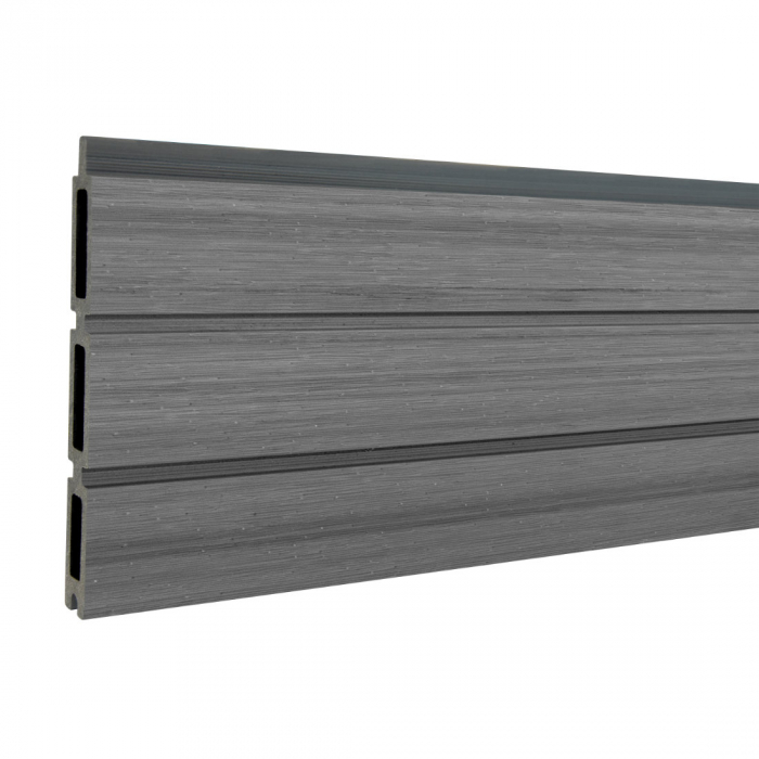 Elephant Steckzaun Triple Rhombus WPC Natural Grey, 6er Set