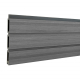 Elephant Steckzaun Triple Rhombus WPC Natural Grey, 6er Set