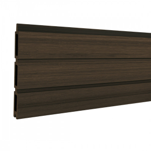 Elephant Steckzaun Triple Rhombus WPC Natural Dark Brown, 6er Set