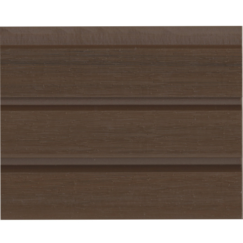 Elephant Steckzaun Triple Rhombus WPC Natural Dark Brown, 6er Set