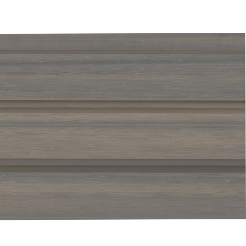 Elephant Steckzaun Set Triple Rhombus WPC Natural Grey Leisten Schwarz