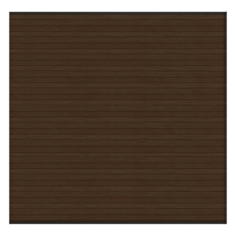 Elephant Steckzaun Set Triple Rhombus WPC Natural Dark Brown Leisten Schwarz