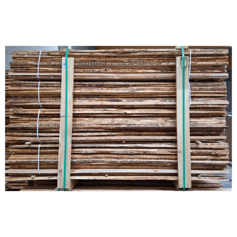 DIY Bohlenzaun Rustic Selbstbauzaun 180x180cm aus L�rche natur aus unbes�umten, s�gerauhen Bohlen