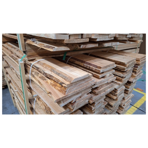 DIY Bohlenzaun Rustic Selbstbauzaun 180x180cm aus L�rche natur aus unbes�umten, s�gerauhen Bohlen