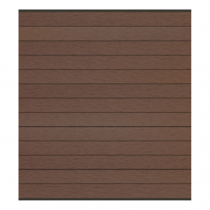 Elephant Steckzaun Fusion 200 WPC braun, Leiste anthrazit 180x188cm