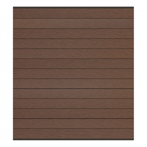 Elephant Steckzaun Fusion 200 WPC braun, Leiste anthrazit 180x188cm