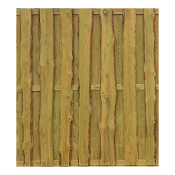 Bohlenzaun Rustic HOCH 180x200 cm Kiefer druckimprgniert aus unbesumten sgerauhen Bohlen