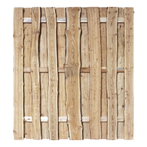 Bohlenzaun Starkis HOCH 180x200cm L&auml;rche natur aus unbes&auml;umten, s&auml;gerauhen Bohlen