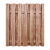 Bohlenzaun Rustic HOCH 180x200cm aus Lärche natur aus unbesäumten, sägerauen Bohlen