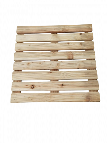 Terrassenfliese europ. Lärche 50x50x3,2cm geriffelt