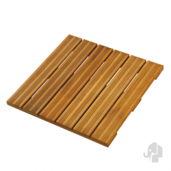 Terrassenfliese Elephant Almendrillo Hartholz gelt 50x50x2,4cm geriffelt