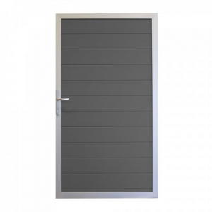 GrojaLumino Alu Steckzaun Tor Sonderbreite H:180cm Anthrazit, Alu-blank EV1