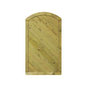 Diagonaltür Piemont 100x180-160cm Rundbogen geschlossen aus Fichte druckimprägniert