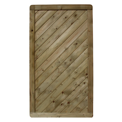 Diagonaltor Trentino 100x180cm geschlossen Fichte druckimprägniert