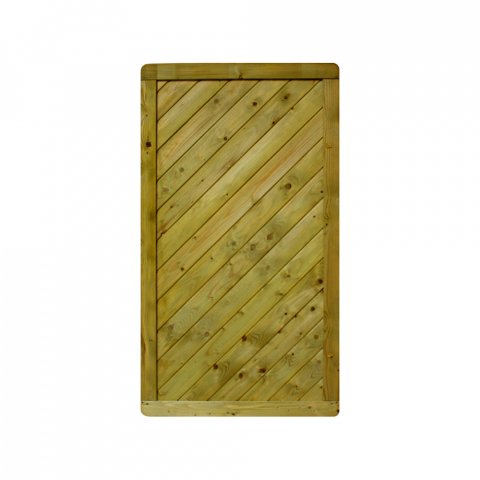 Diagonaltor Trentino 100x180cm geschlossen Fichte druckimprägniert