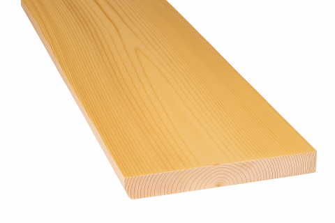 Terrassendiele europ. Lärche 27x145mm beids. glatt gehobelt