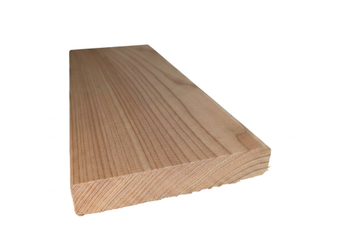 Terrassendiele europ. L&auml;rche 26x142mm beids. glatt gehobelt
