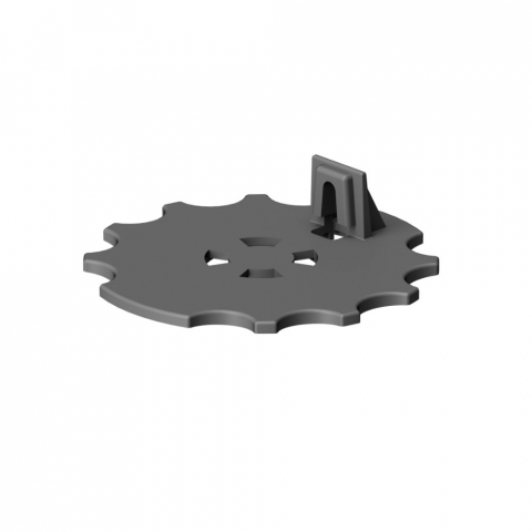 Eurotec Verstellfuß SL Base L mit L-Adapter 67-117mm Aufbauhöhe