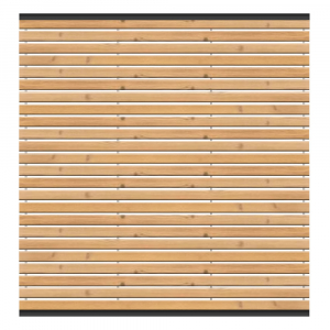 Sichtschutzzaun Nizza Thermoholz 180x180 Bausatz (4-teilig)