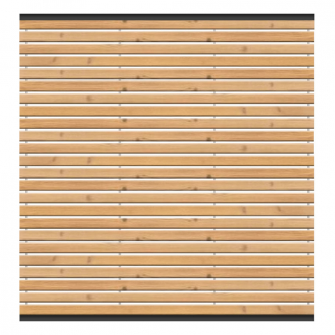 Sichtschutzzaun Nizza Thermoholz 180x180 Bausatz (4-teilig)