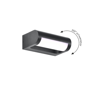 CMD Wandleuchte 9052 LED schwenkbar Aluminium anthrazit