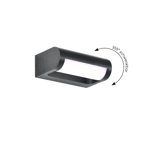 CMD Wandleuchte 9052 LED schwenkbar Aluminium anthrazit