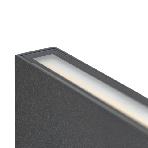 CMD Wandleuchte Up u. Down 9060 LED Aluminium anthrazit