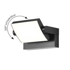 CMD Wandleuchte LED 9080 schwenkbar, anthrazit
