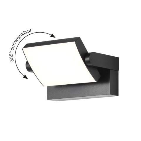 CMD Wandleuchte LED 9080 schwenkbar, anthrazit