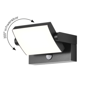 CMD Wandleuchte LED BM 9081 schwenkbar, anthrazit