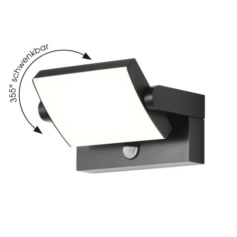 CMD Wandleuchte LED BM 9081 schwenkbar, anthrazit