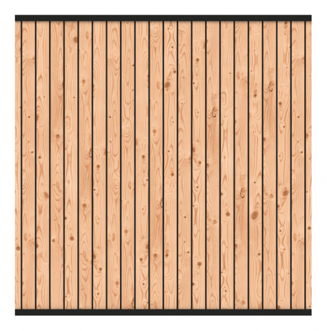 Osmo Verto Bausatz Sichtblende 180x180cm Kanadische Douglasie (20 Profile)