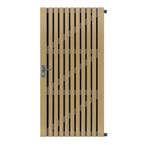 Elephant Zauntor WPC Stripes Black Eiche 180x90cm inkl. Beschlag Elephant Zauntor WPC Stripes Black Eiche 180x90cm inkl. Beschlag