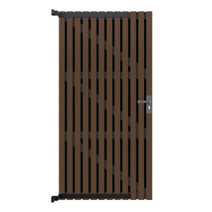 Elephant Zauntor WPC Stripes Black Natural Dark Brown 180x90cm inkl. Beschlag Elephant Zauntor WPC Stripes Black Natural Dark Brown 180x90cm inkl. Beschlag